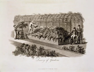 Luxury of Gardens, från "Fragments on the Theory and Practice of Landscape Gardening", publicerad 1816 (akvatint)